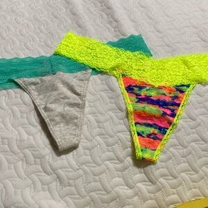 Pink Victoria’s Secret thongs